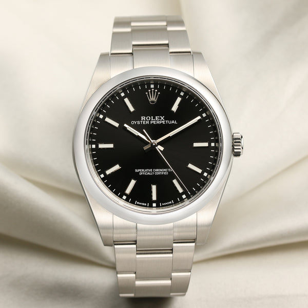 Rolex Oyster Perpetual Stainless Steel Second Hand Watch Collectors 1