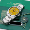Rolex Oyster Perpetual Yellow Dial Stainless Steel Second Hand Watch Collectors 8