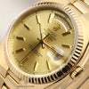 Rolex Oysterquartz Day-Date 19018 18K Yellow Gold Second Hand Watch Collectors 4
