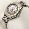 Rolex Pearlmaster 18K White Gold Diamond Bezel MOP Second Hand Watch Collectors 3