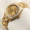 Rolex Pearlmaster 18K Yellow Gold Diamond Bracelet Second Hand Watch Collectors 3