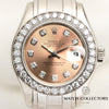 Rolex Pearlmaster 80299 18K White Gold Diamond Bezel Pink Dial Second Hand Watch Collectors 2
