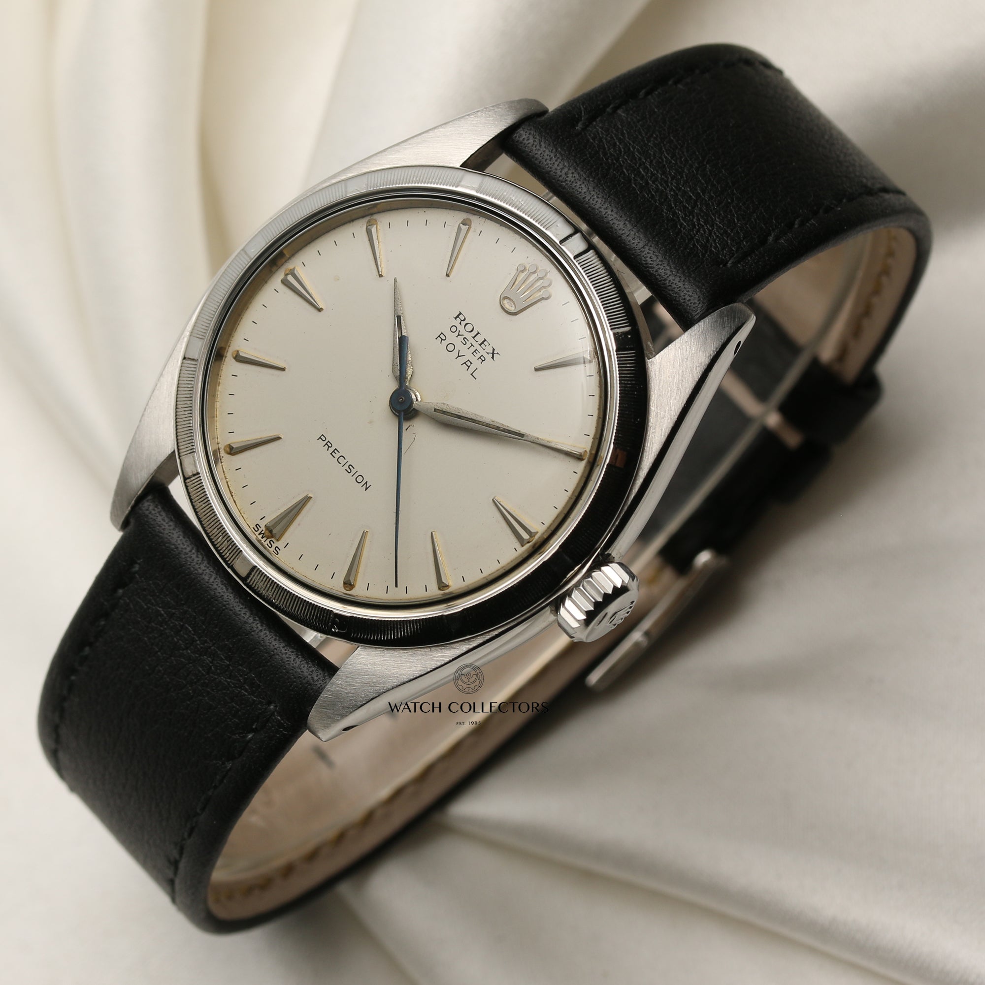 Rolex Precision Vintage Stainless Steel Second Hand Watch Collectors 3