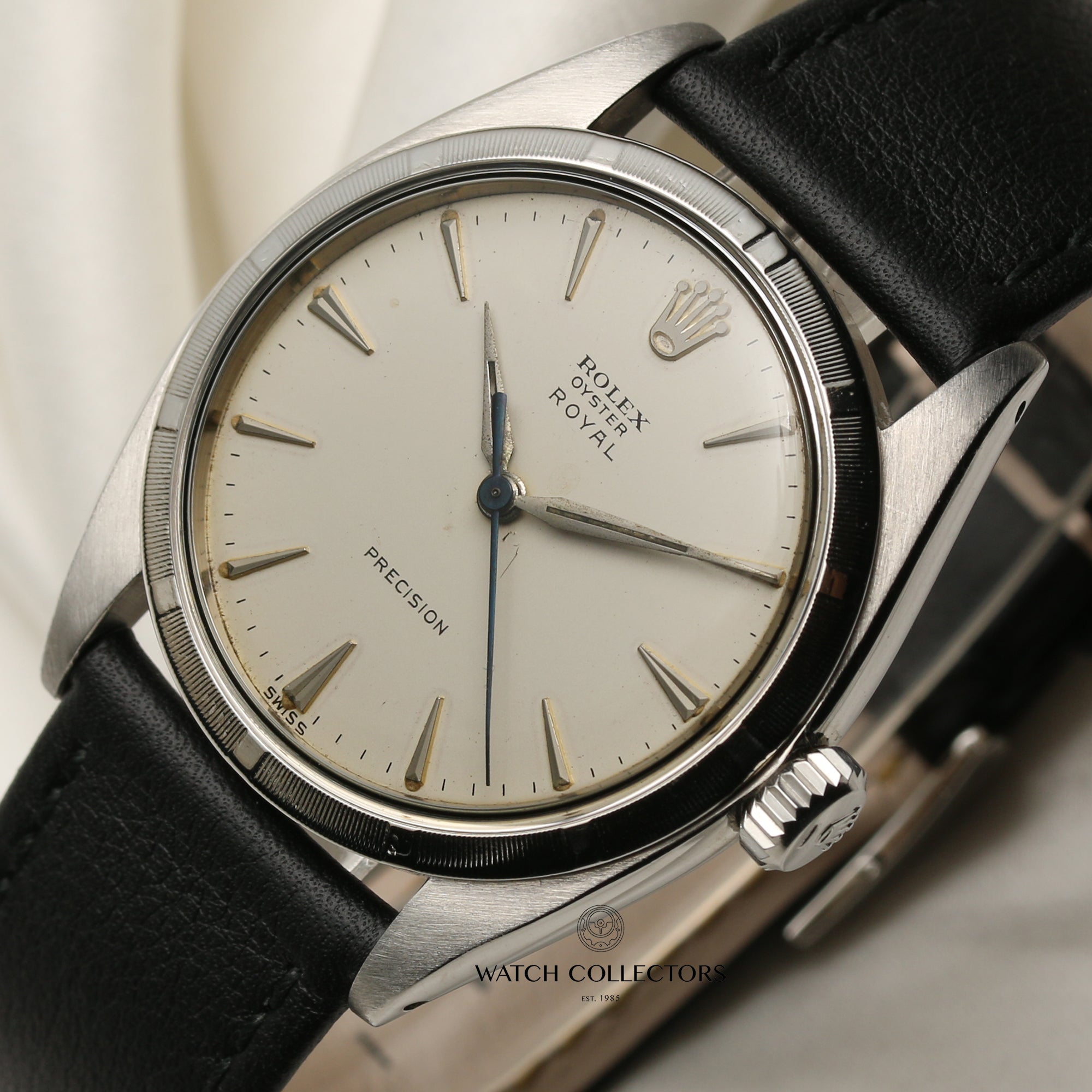 Rolex Precision Vintage Stainless Steel Second Hand Watch Collectors 4