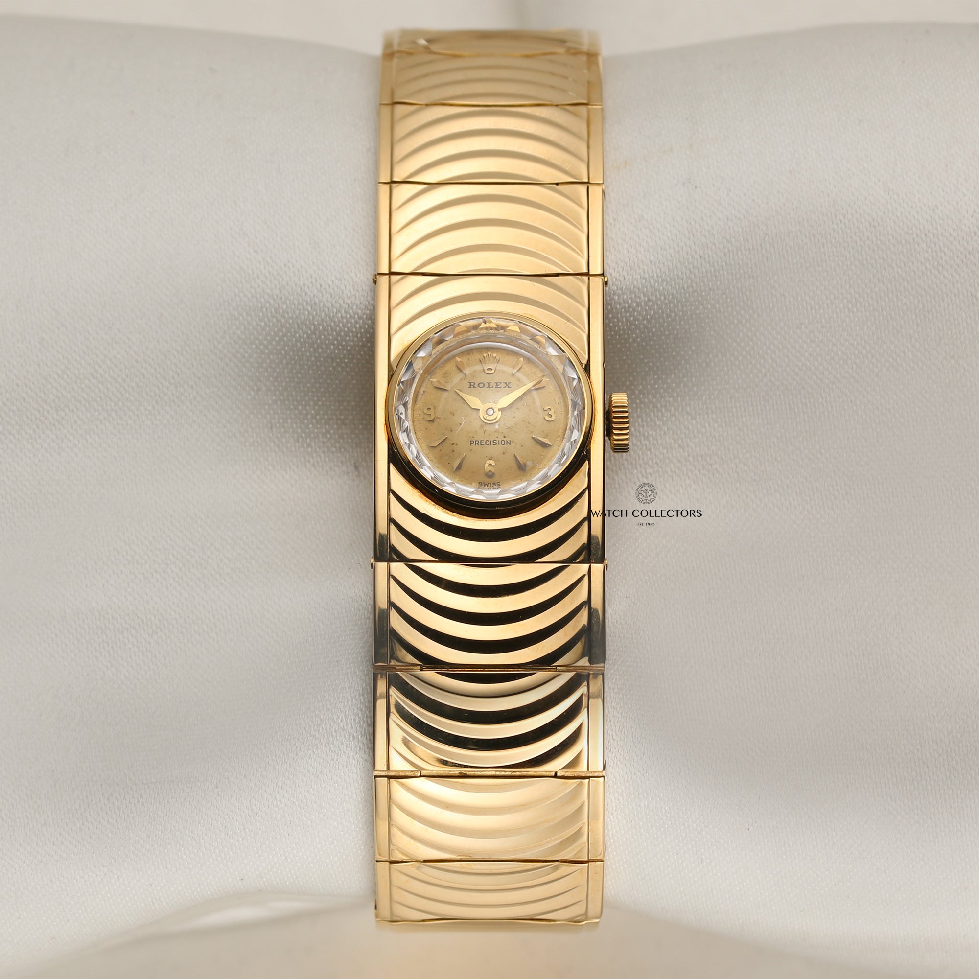 Rolex Precision Yellow Gold Second Hand Watch Collectors 1
