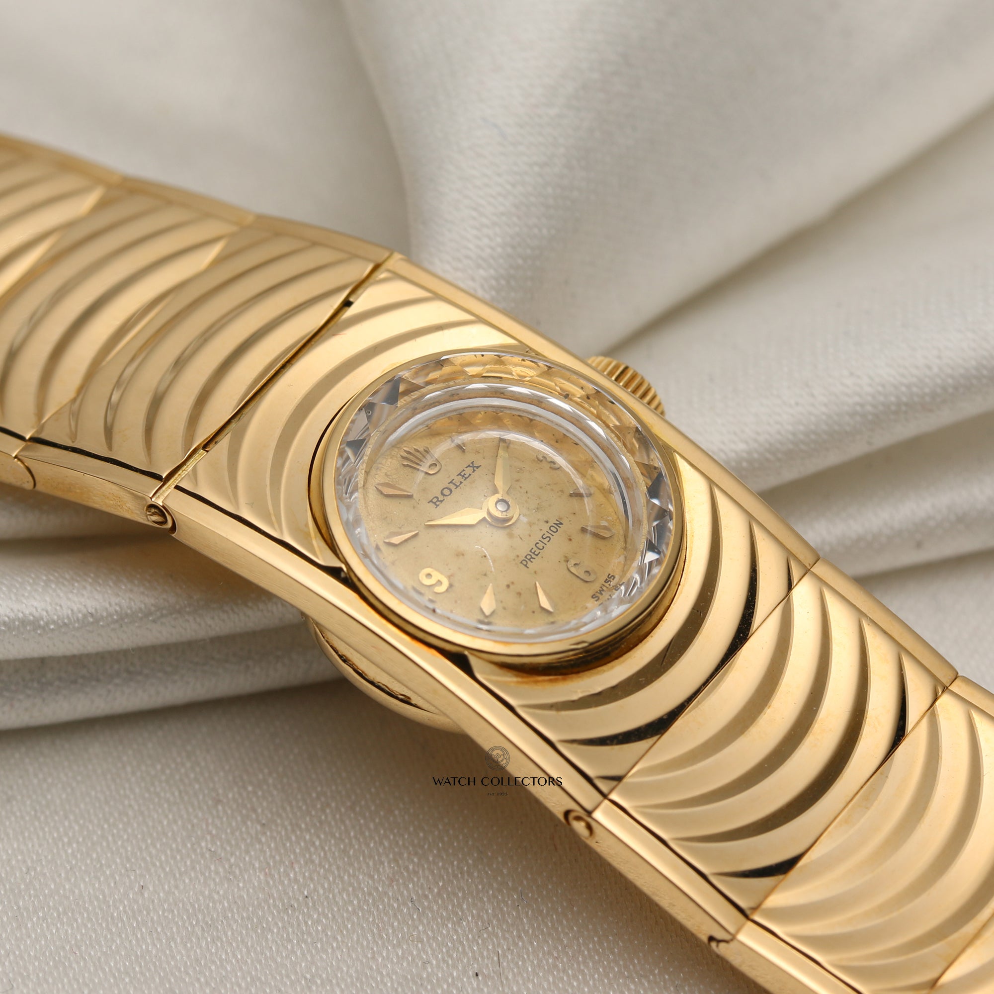 Rolex Precision Yellow Gold Second Hand Watch Collectors 4
