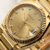 Rolex Quartz Beta 18K Yellow Gold Champagne Diamond Second Hand Watch Collectors 4