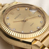 Rolex Quartz Beta 18K Yellow Gold Champagne Diamond Second Hand Watch Collectors 7