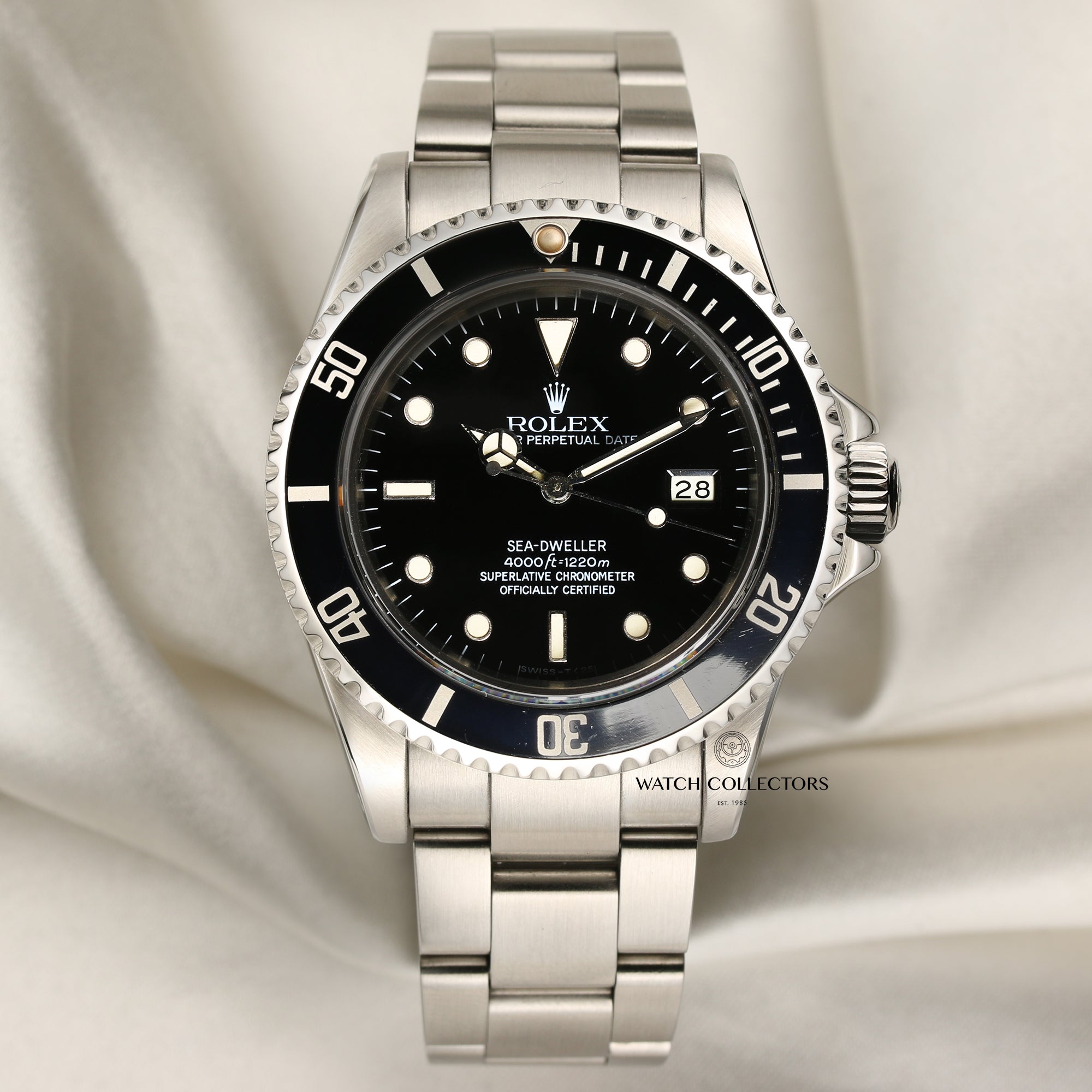 Rolex Sea-Dweller Stainless Steel Second Hand Watch Collectors 1