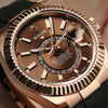 Rolex Sky-Dweller 18K Rose Gold Chocolate Dial 326235 Second Hand watch Collectors 4