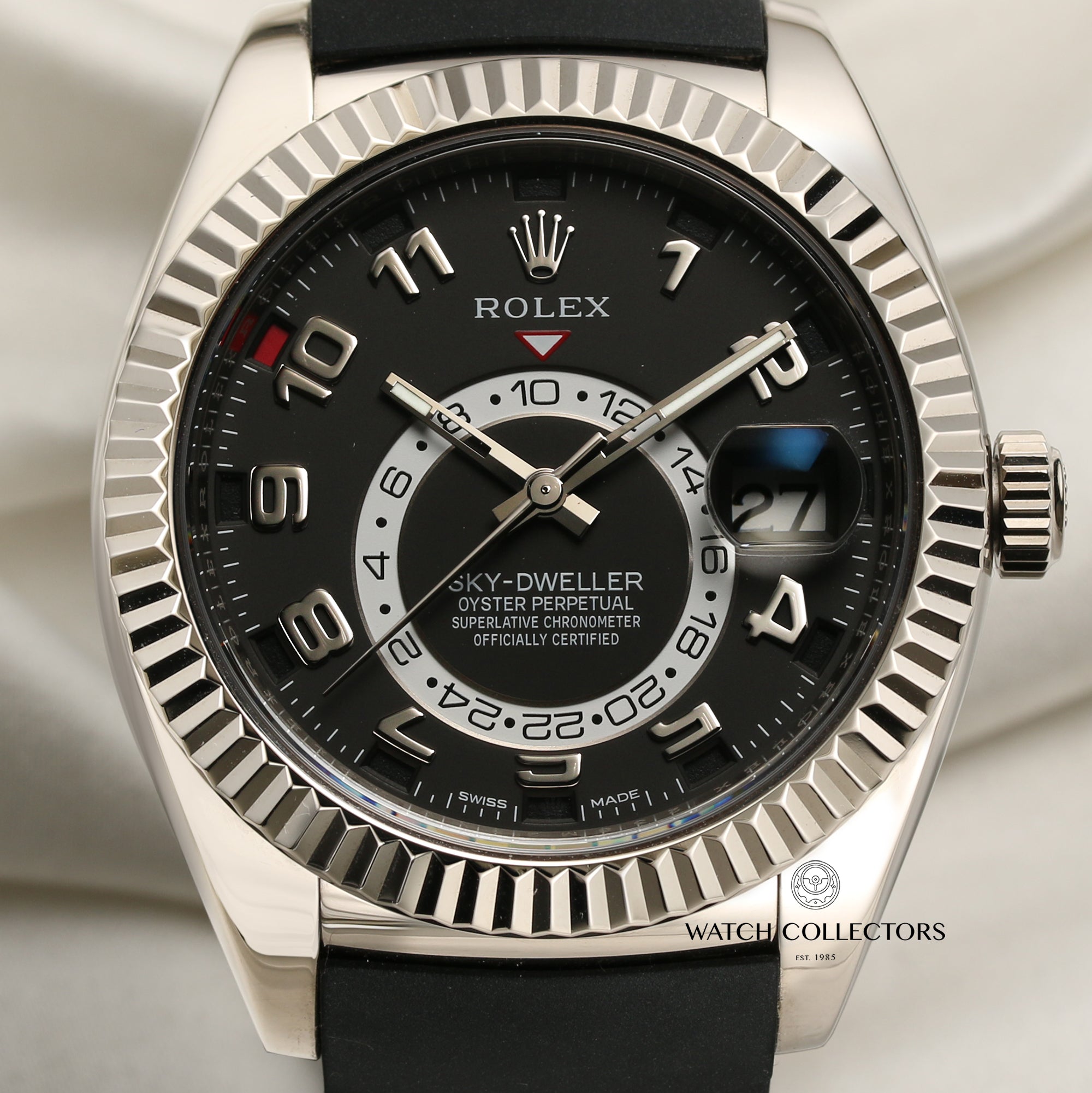 Rolex Sky Dweller 326139 18k White Gold Watch Collectors