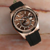 Rolex Sky-Dweller 326235 18K Rose Gold Chocolate Dial Second Hand Watch Collectors 3