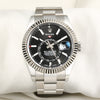 Rolex Sky-Dweller 326934 Stainless Steel 18K White Gold Bezel Black dial Second Hand watch Collectors 1