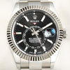 Rolex Sky-Dweller 326934 Stainless Steel 18K White Gold Bezel Black dial Second Hand watch Collectors 2