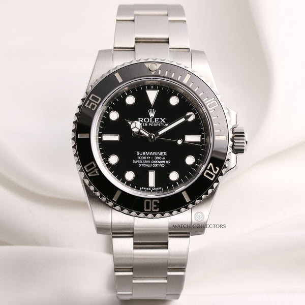 Rolex-Submariner-114060-Stainless-Steel-Second-Hand-Watch-Collectors-1