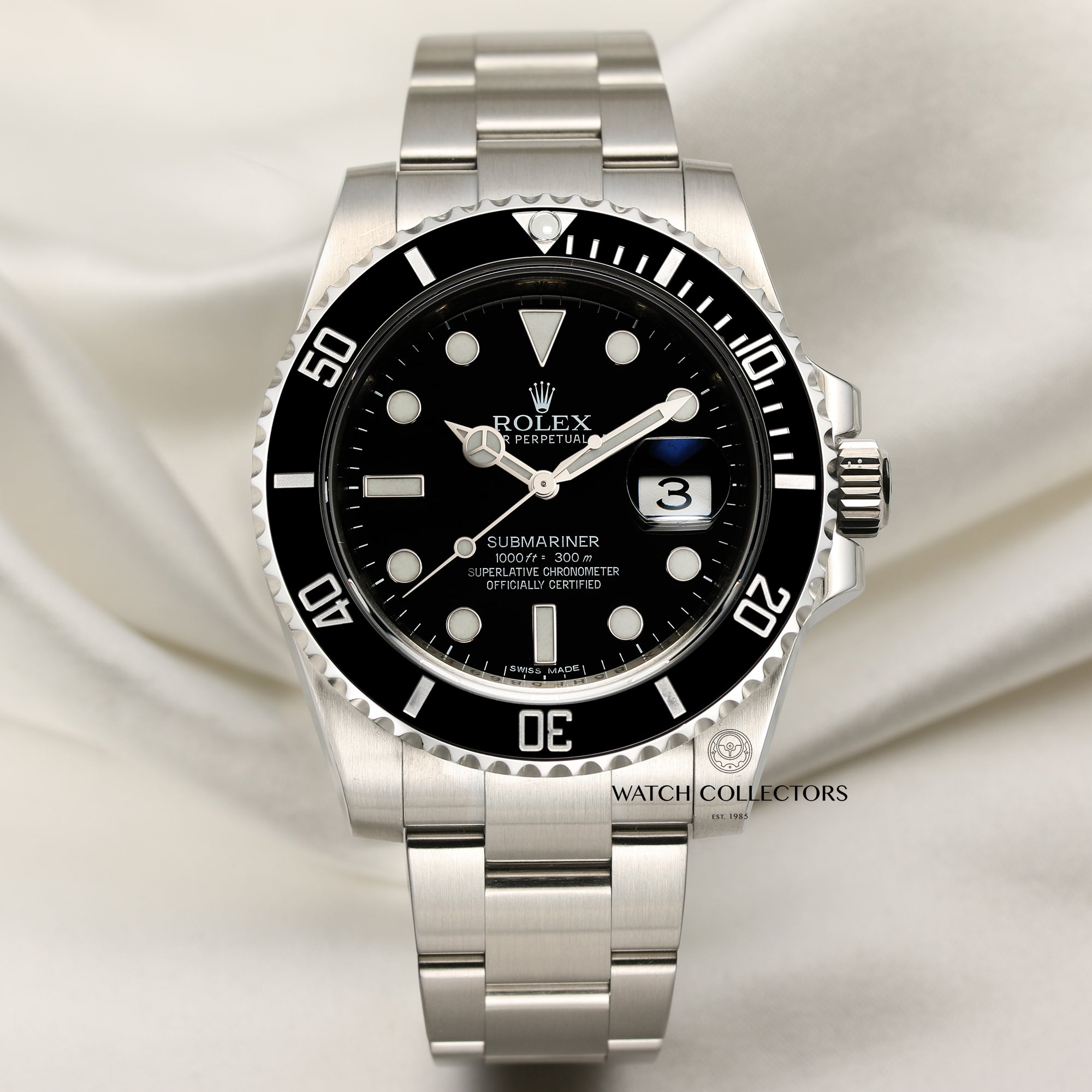 Rolex Submariner 116610LN Stainless Steel Black Ceramic Second Hand Watch Collectors 1