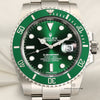 Rolex Submariner 116610LV Hulk Stainless Steel Second Hand Watch Collectors 2