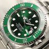 Rolex Submariner 116610LV Hulk Stainless Steel Second Hand Watch Collectors 4