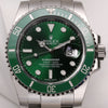 Rolex Submariner 116610LV Stainless Steel Green Bezel & Dial Hulk Second Hand Watch Collectors 2