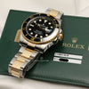Rolex Submariner 116613 Steel & Gold Black Ceramic Second Hand Watch Collectors 9