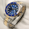 Rolex Submariner 116613LB Steel & Gold Second Hand Watch Collectors 3