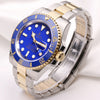 Rolex Submariner 116613LB Steel & Gold Second Hand Watch Collectors 3