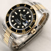 Rolex Submariner 116613LN Steel & Gold Black Ceramic Second Hand Watch Collectors 3