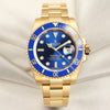 Rolex Submariner 116618LB 18K Yellow Gold Blue Ceramic Second Hand Watch Collectors 1