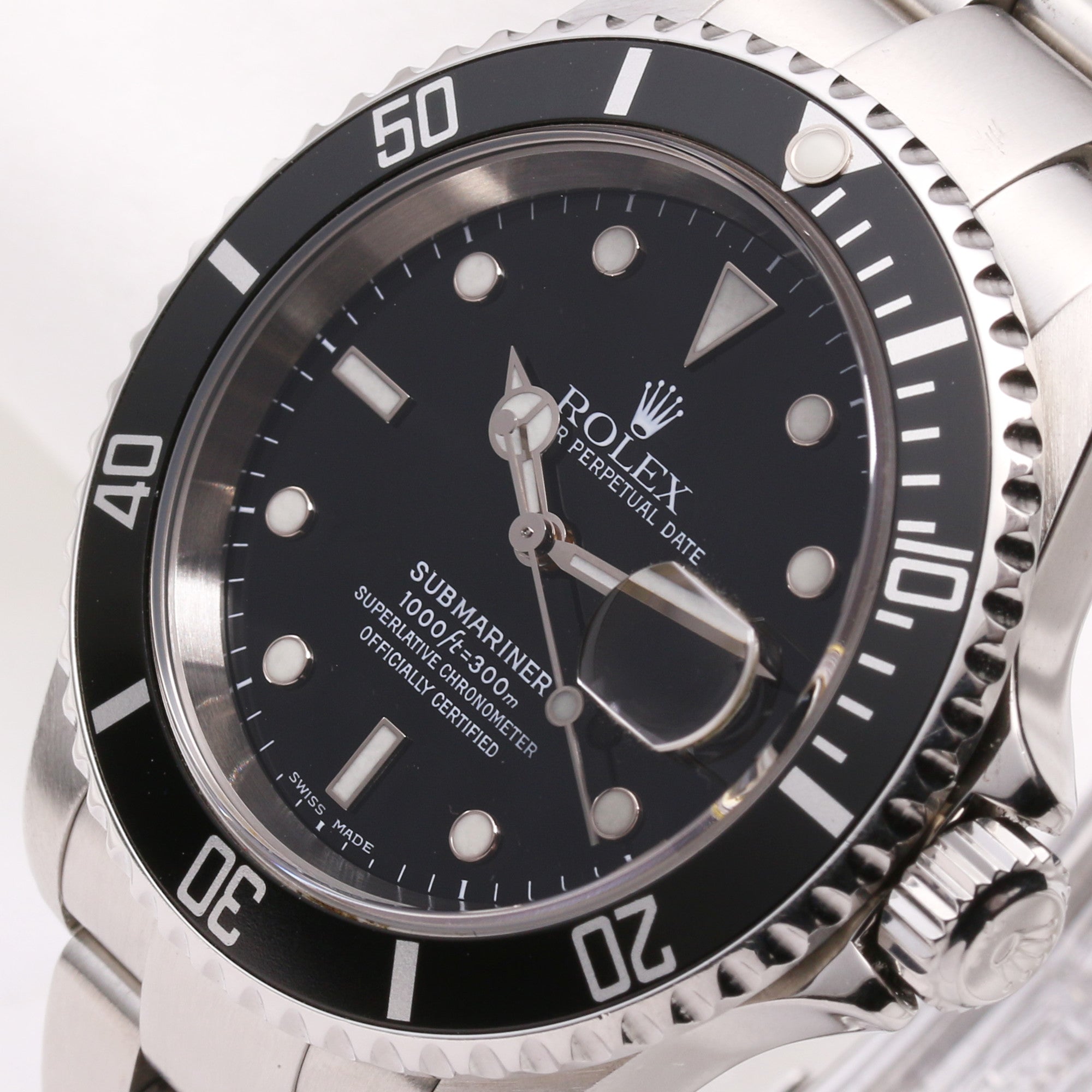 Rolex Submariner 16610 Stainless Steel Second Hand Watch Collectors 4