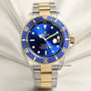 Rolex Submariner 16613 Blue Steel & Gold Second Hand Watch Collectors 1