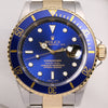 Rolex Submariner 16613 F61XXXX Stee & Gold Blue insert & Dial Second Hand Watch Collectors 2