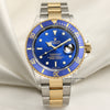 Rolex Submariner 16613 Pre-Ceramic Blue Steel & Gold Second Hand Watch Collectors 1