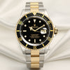 Rolex Submariner 16613 Steel & Gold Black Second Hand Watch Collectors 1