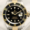 Rolex Submariner 16613 Steel & Gold Black Second Hand Watch Collectors 2