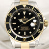 Rolex Submariner 16613 Steel & Gold Black Second Hand Watch Collectors 2