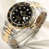 Rolex Submariner 16613 Steel & Gold Black Second Hand Watch Collectors 3