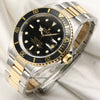 Rolex Submariner 16613 Steel & Gold Black Second Hand Watch Collectors 3