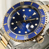 Rolex Submariner 16613 Steel & Gold Blue Insert Second Hand Watch Collectors 4
