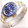 Rolex Submariner 16613 Steel & Gold Blue Papers Second Hand Watch Collectors 3