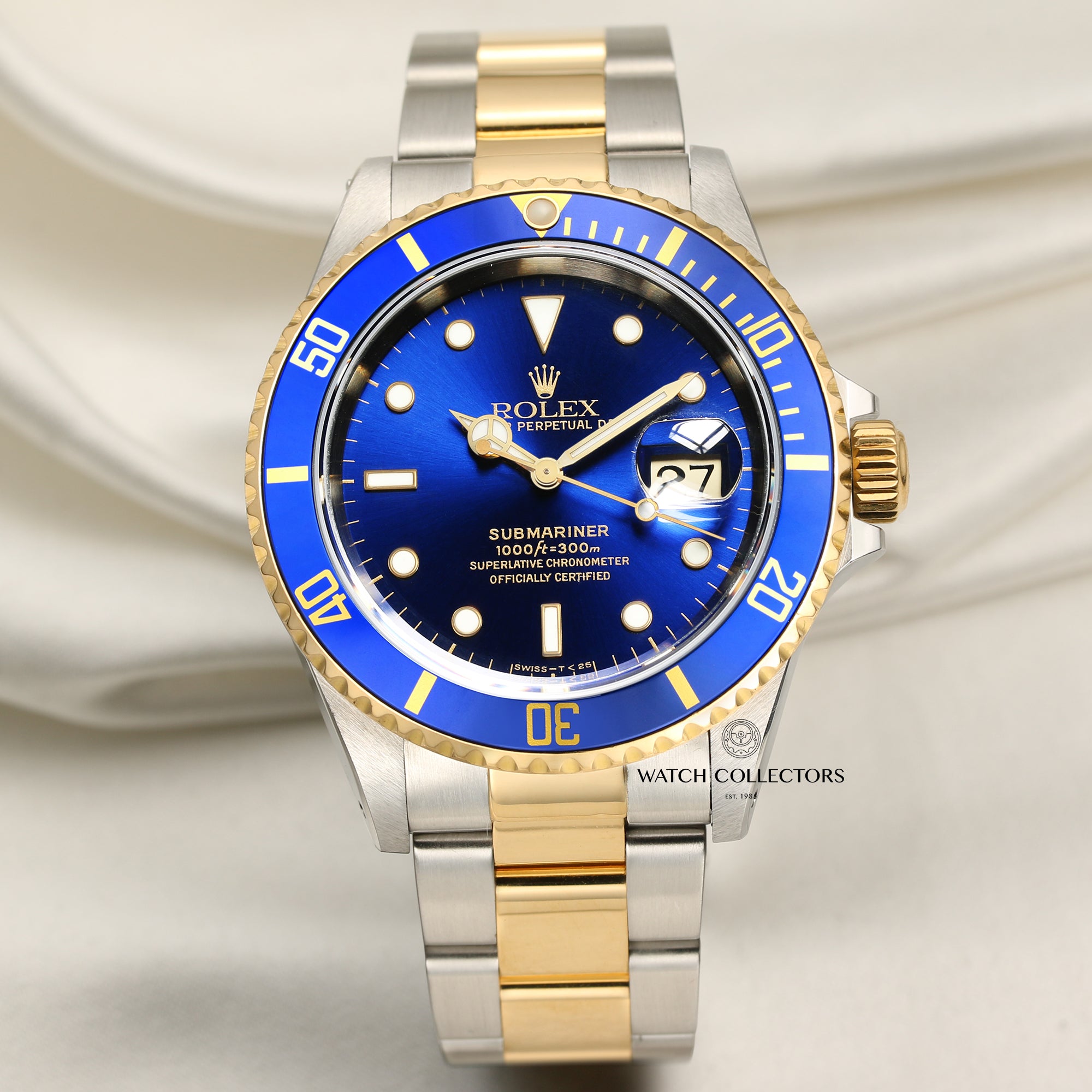 Rolex Submariner 16613 Stainless Steel & 18k Yellow Gold – Watch Collectors