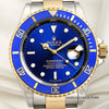 Rolex Submariner 16613 Steel & Gold Blue Second Hand Watch Collectors 2