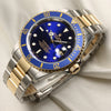Rolex Submariner 16613 Steel & Gold Blue Second Hand Watch Collectors 3