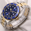 Rolex Submariner 16613 Steel & Gold Blue Second Hand Watch Collectors 3