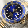 Rolex Submariner 16613 Steel & Gold Blue Second Hand Watch Collectors 4