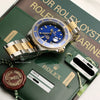 Rolex Submariner 16613 Steel & Gold Blue Second Hand Watch Collectors 9
