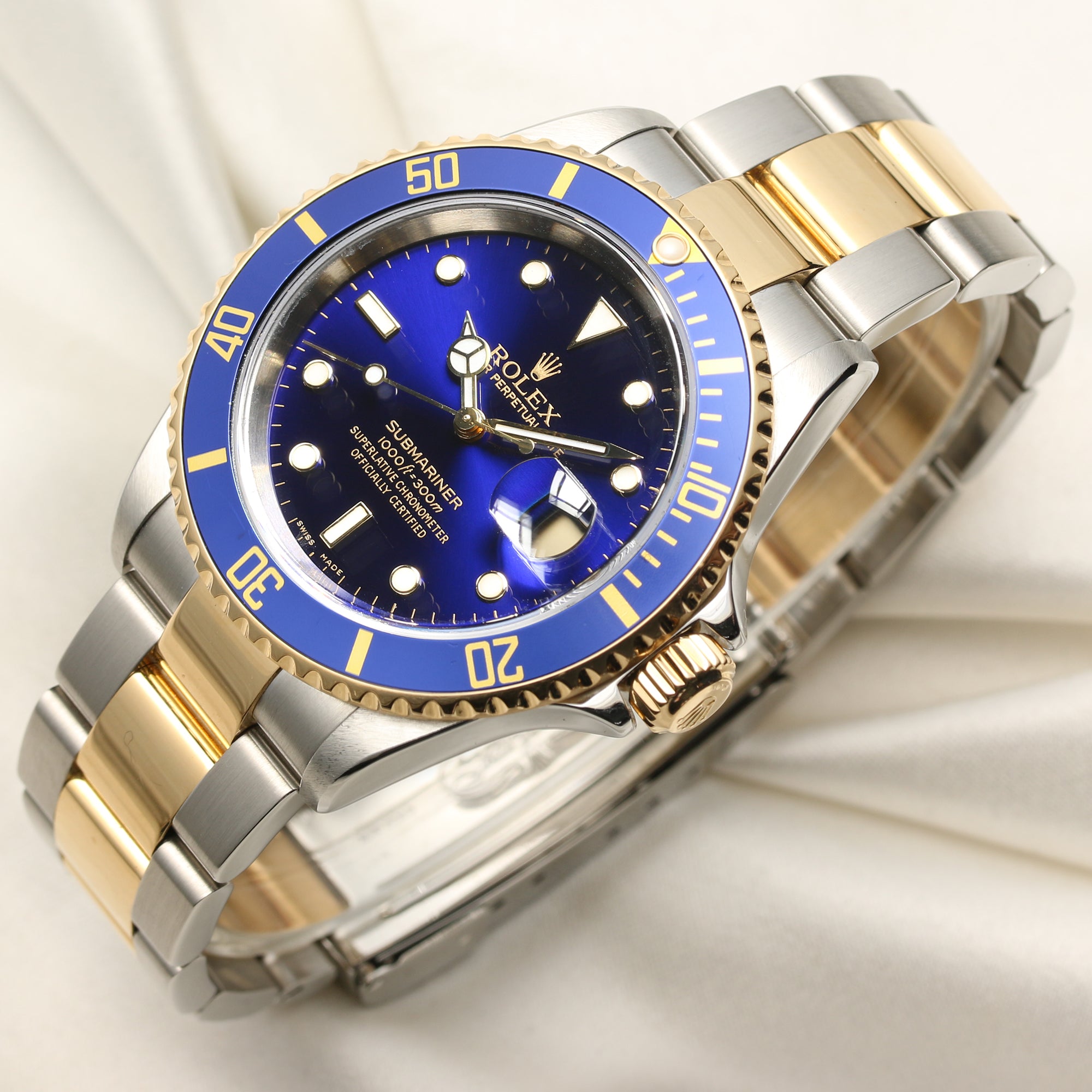 Rolex Submariner 16613 Steel & Gold Second Hand Watch Collectors 3