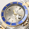 Rolex Submariner 16613 Steel & Gold Serti Dial Second Hand Watch Collectors 5