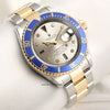 Rolex Submariner 16613 Steel & Gold Serti Dial Second Hand Watch Collectors 8