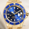 Rolex Submariner 16618 18K Yellow Gold Blue Second Hand Watch Collectors 2
