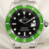 Rolex Submariner Anniversary 16610LV Green Bezel Black Dial Kermit Stainless Steel Second Hand Watch Collectors 2